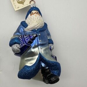 2000 Patricia Breen City Santa Dawn Midnight Blue 6" Ornament